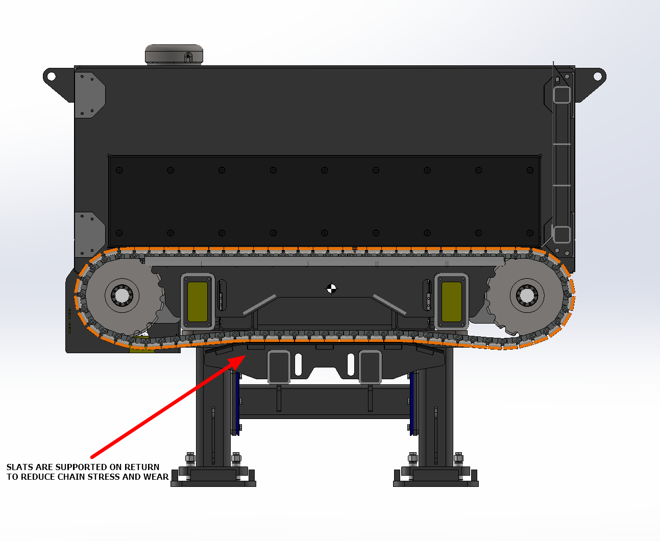 Slat Table Support diagram
